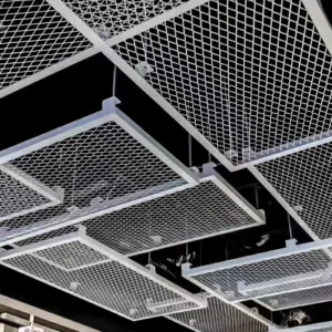 Ceiling Suspended Aluminium Expanded Metal Panel - Aluminium Extrusion Solid Panels - 佛山市偌木家居有限公司