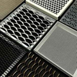 Multi Pattern Decorative Aluminium Expanded Mesh Panel - Aluminium Extrusion Solid Panels - 佛山市偌木家居有限公司