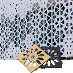Hexagonal Hollow Carved Aluminium Facade Panel - Aluminium Extrusion Solid Panels - 佛山市偌木家居有限公司
